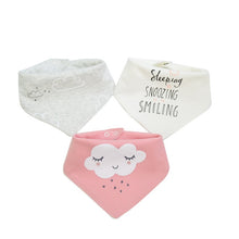 Load image into Gallery viewer, 3 pieces Snaps Bandana for Baby Feeding Accessories