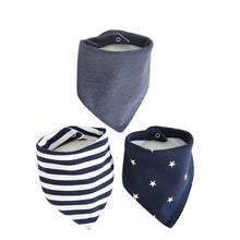 Load image into Gallery viewer, 3 pieces Snaps Bandana for Baby Feeding Accessories