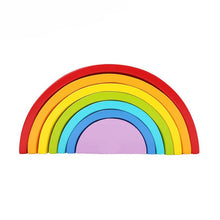 Load image into Gallery viewer, Wooden Block Rainbow Toys