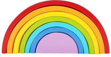 Load image into Gallery viewer, Wooden Block Rainbow Toys