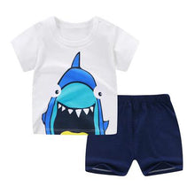 Load image into Gallery viewer, Cartoon Shark Boy Clothing Sets
