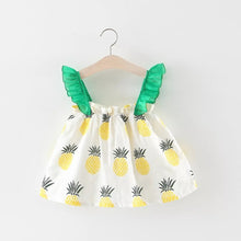 Load image into Gallery viewer, Floral Pineapple Cotton Birthday Dress