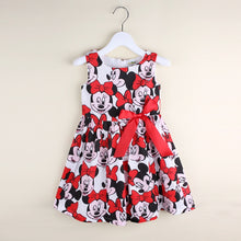 Load image into Gallery viewer, Cartoon Mouse Printed Summer Dress