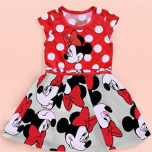 Load image into Gallery viewer, Cartoon Mouse Printed Summer Dress