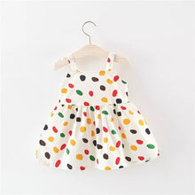 Load image into Gallery viewer, BNWIGE Baby Girls Dress Summer Clothes Baby Dress Princess 0-2 Years Newborn Infant Dresses Dot Sleeveless Toddler Clothes