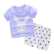 Load image into Gallery viewer, New Fashion Cartoon Sailing Cloth Set