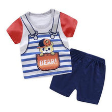 Load image into Gallery viewer, New Fashion Cartoon Sailing Cloth Set