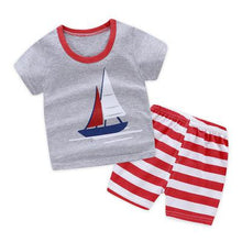 Load image into Gallery viewer, New Fashion Cartoon Sailing Cloth Set