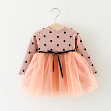 Load image into Gallery viewer, Princess Dress Girl Long-sleeved Round Neck Casual Dress