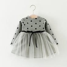 Load image into Gallery viewer, Princess Dress Girl Long-sleeved Round Neck Casual Dress