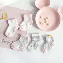 Load image into Gallery viewer, 5 Pairs/lot Baby Girl Cartoon Socks