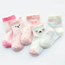 Load image into Gallery viewer, 5 Pairs/lot Baby Girl Cartoon Socks