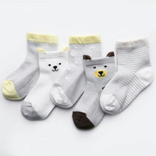 Load image into Gallery viewer, 5 Pairs/lot Baby Girl Cartoon Socks