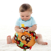 Load image into Gallery viewer, baby bell toy cloth ball Early Education Developmental Soft Stuffed Plush Toys bed Rattles kids birthday gift G0258